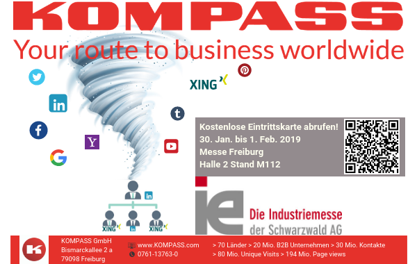 Morgen ist es soweit! Start der i+e 2019 Industriemesse in Freiburg– Gleich Gratis Ticket downloaden!