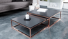 Coffee table design Pamela copper and anthracite