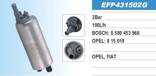 Pompe à Essence De Remplacement - Compatible Références 9119098, 93181359, QFP646, 0 580 314 097, 0 580 453 966