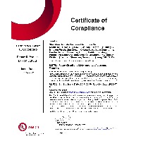 UL Certificate of Compliance