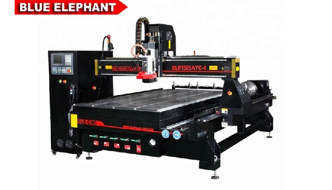 Router CNC ATC ELECNC-1325 com dispositivo rotativo