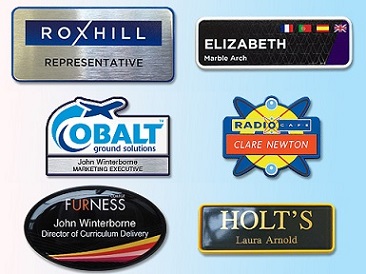 Name badges in frames