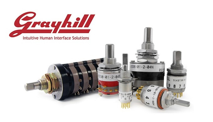 Otočné spínače GRAYHILL