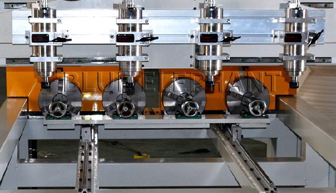 Roteador CNC de eixo m&uacute;ltiplo ELECNC-0809 de 4 eixos
