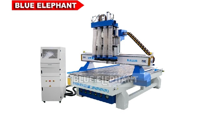Roteador CNC madeira ELECNC-1325 com 4 eixos