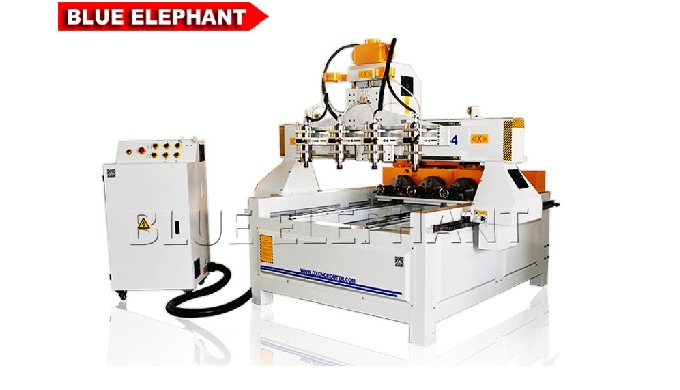 Roteador CNC de eixo m&uacute;ltiplo ELECNC-0809 de 4 eixos