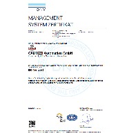 DNV Management Zertifikat ISO 9001:2015
