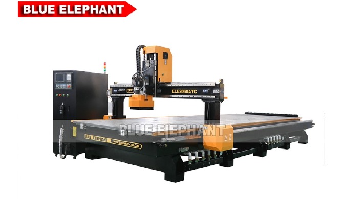 ELECNC-2060 M&aacute;quina CNC ATC linear com cabe&ccedil;a agregada HSD