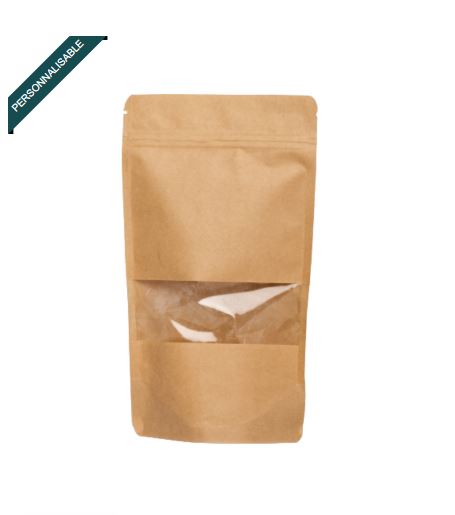 Doypack® Kraft fenêtre zip