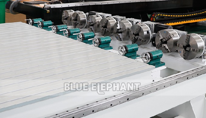 ELECNC-1821 Multi Eixos 4 Axis Woodworking Machinery com Dispositivos Rotativos