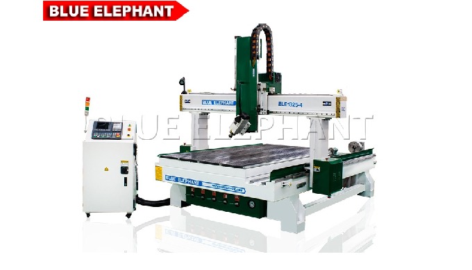 ELECNC-1325 M&aacute;quina de 4 eixos CNC Router