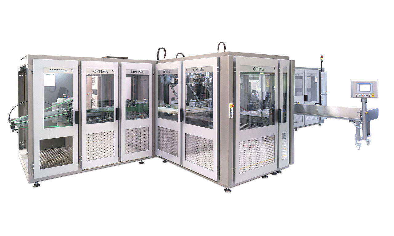 Fullyautomatic Filling and Closing Machine KUGLER LINOLINE (by OPTIMA