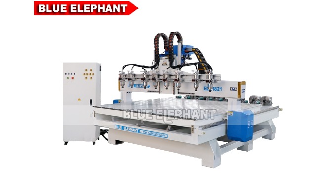 ELECNC-1821 Multi Eixos 4 Axis Woodworking Machinery com Dispositivos Rotativos