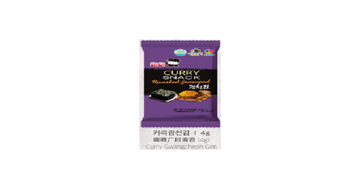 Curry GwangChun Gim ┃Seasoned Seaweed Laver, Roasted seasoned dried seaweed