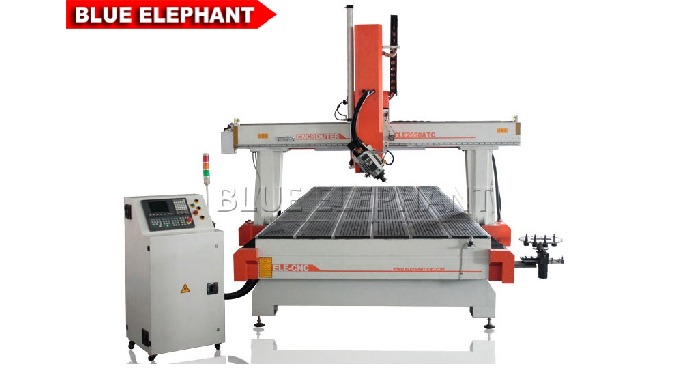 ELECNC-2050 4 Axis ATC CNC Router Machine para trabalhar madeira